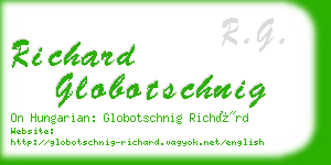 richard globotschnig business card